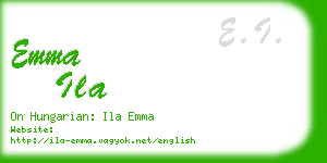 emma ila business card